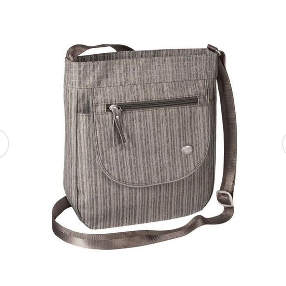 HAIKU Poplar Grey Jaunt Eco-Friendly RFID Blocking Travel Crossbody Bag - Picture 1 of 10